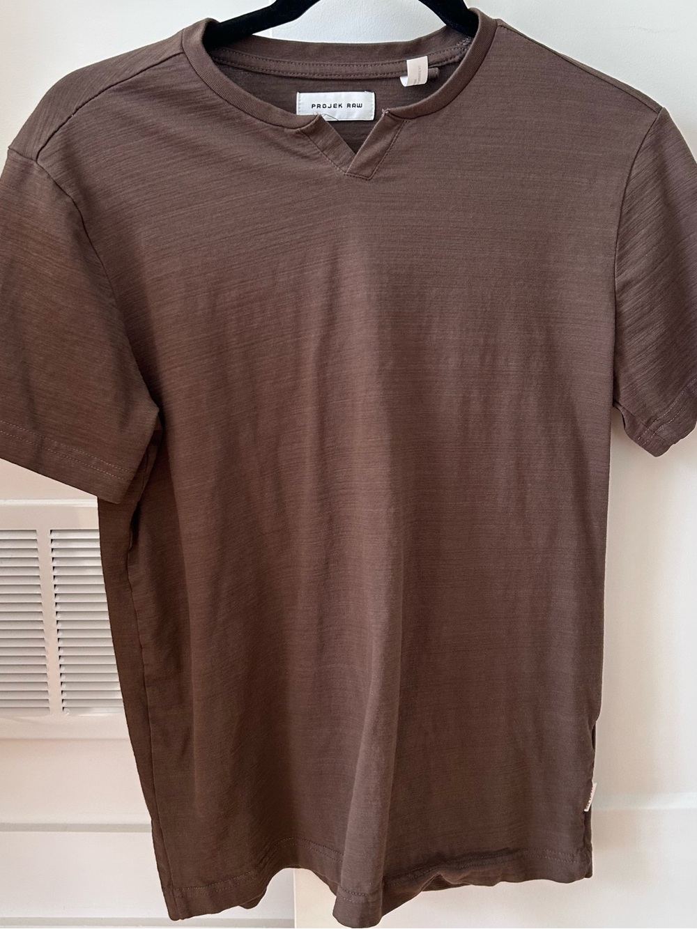 Brown Short Sleeve Crewneck Tee